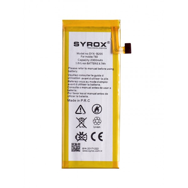 Syrox Turkcell T60 Batarya 2300 mAh B205…