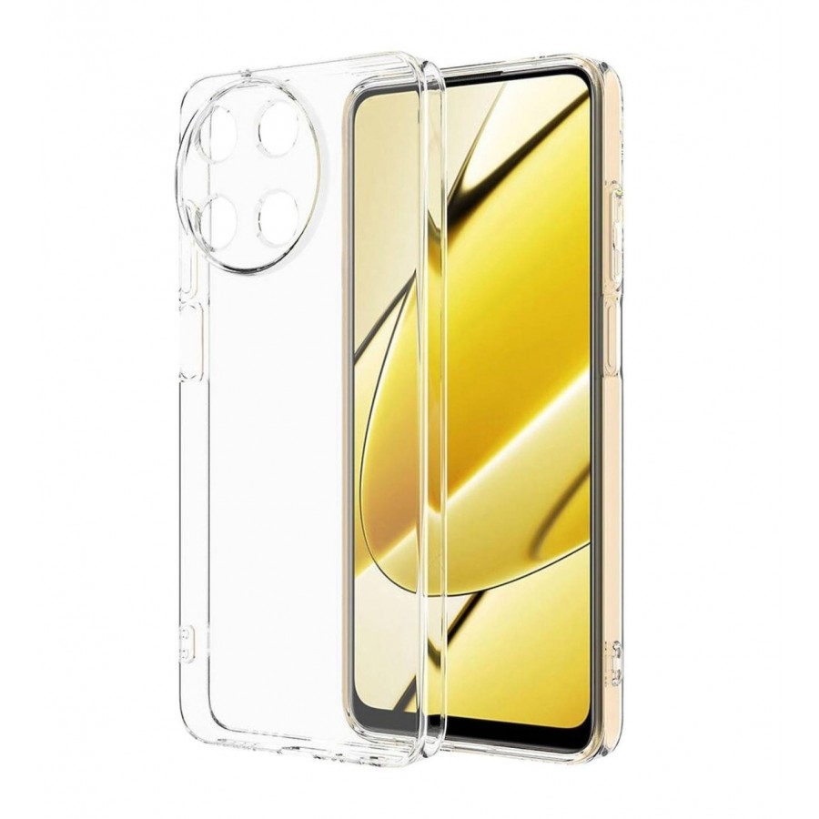 Tecno Spark 30 Pro Kılıf Kamera Korumalı Silikon Şeffaf Arka Kapak