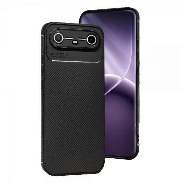 Tecno Spark Slim 5G Kılıf Focus Carbon Silikon Kapak&hellip;