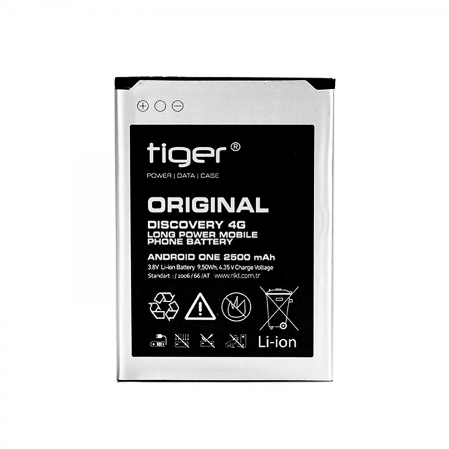 Tiger General Mobile Discovery One 4G Batarya 2500 mAh Tiger General Mobile Discovery One 4G Batarya 2500 mAh