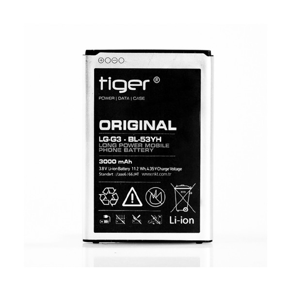 Tiger LG G3 D855 / G3 Stylus BL-53YH Batarya 3000 mAh