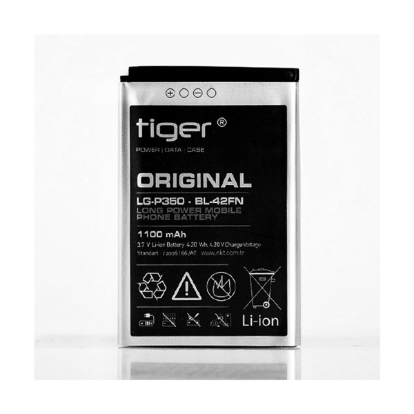 Tiger LG Optimus Me P350  BL-42FN Batarya 1100 mAh