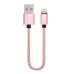 Tiger Lightning 3.0A 22cm Örgü-Halat Hızlı Şarj USB Kablo TUC-A85