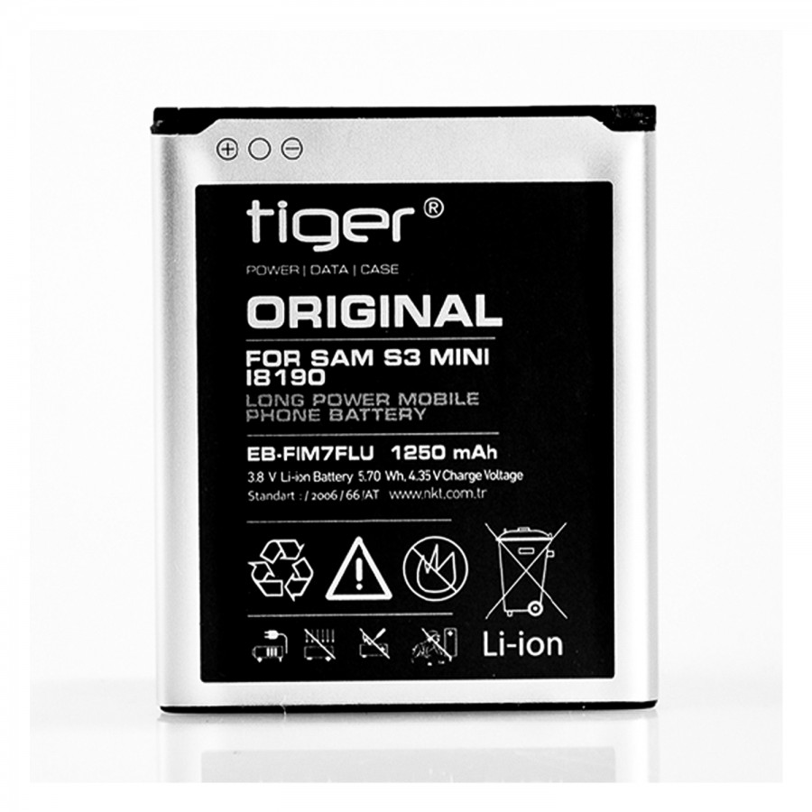 Tiger Samsung Galaxy S3 Mini (I8190-J1 Mini) EB-FIM7FLU Batarya 1250 mAh