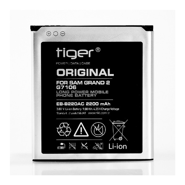 Tiger Samsung Grand 2 (G7100) EB-B220AC Batarya 2200 mAh…