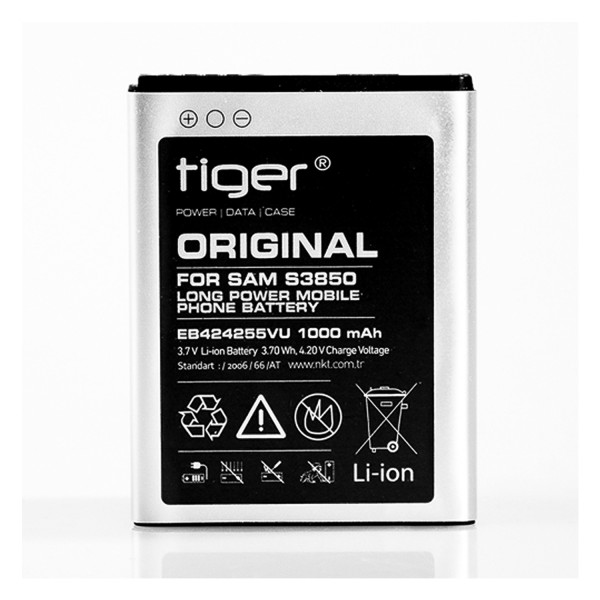 Tiger Samsung S3353-S3850-C3510 S5220 EB424255VU Batarya 1000 mAh…