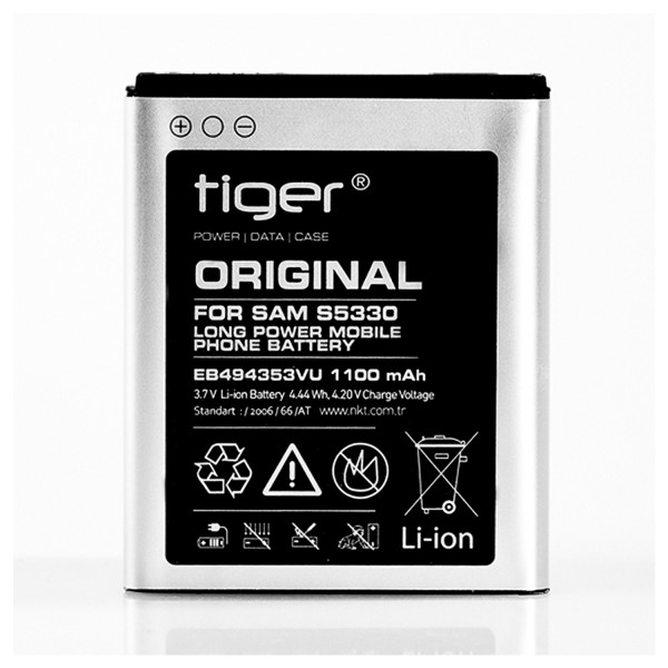 Tiger Samsung S5250-S5330-S7233 EB494353VU Batarya 1100 mAh…