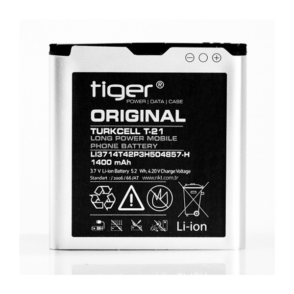 Tiger Turkcell T21 Maxi Plus Batarya Lİ3714T42P3h504857-H 1400 mAh…