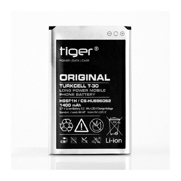 Tiger Turkcell T30 Maxi Pro 5 Batarya HB5F1H / CS-HU8860S2 1400 mAh…