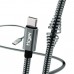 Tiger Type-C 3.0A 1mt Metal Hızlı Şarj USB Kablo TUC-A91