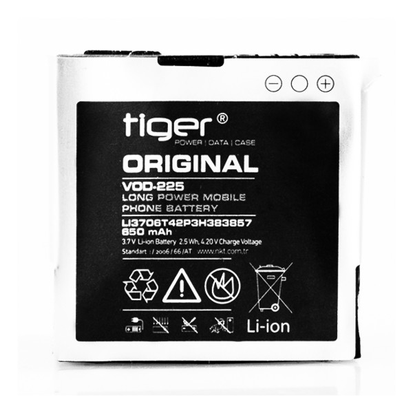 Tiger Vodafone 225-125-246 Batarya Li3706T42P3h383857 650 mAh…