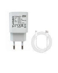Tonex 20W 4.0A USB-A to Type-C Kablolu Şarj Aleti