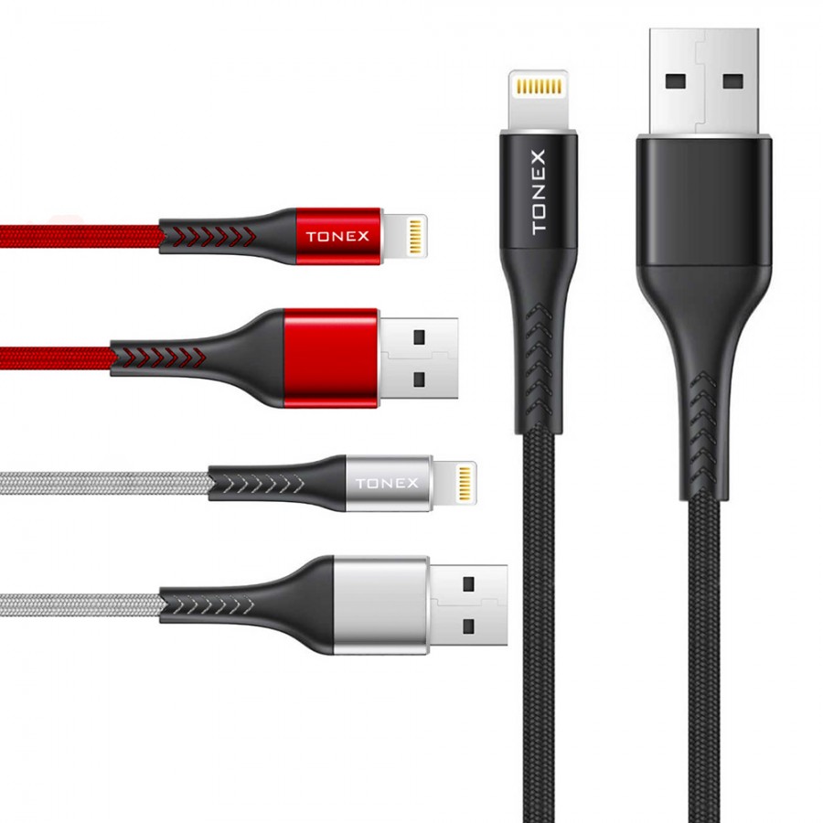 Tonex Delta Serisi Lightning USB Şarj ve Data Kablosu 1mt