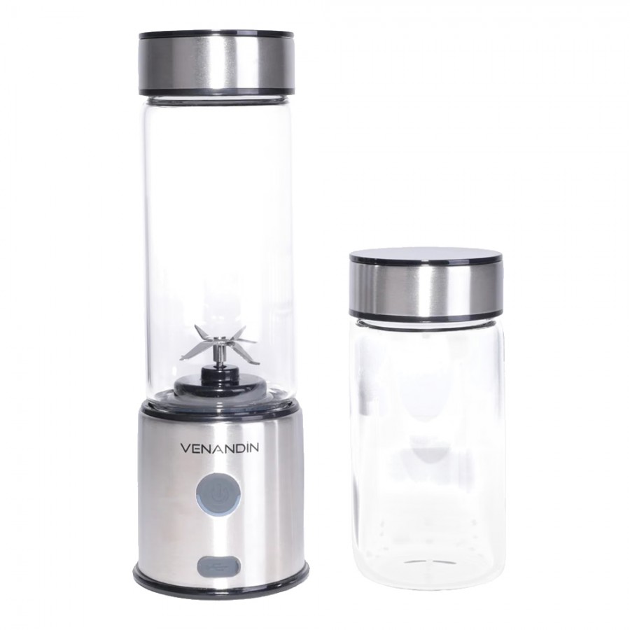 Venandin Fruly Taşınabilir Buz Kırabilen 450ml + 350ml Şarjlı Cam Blender Venandin Fruly Taşınabilir Buz Kırabilen 450ml + 350ml Şarjlı Cam Blender