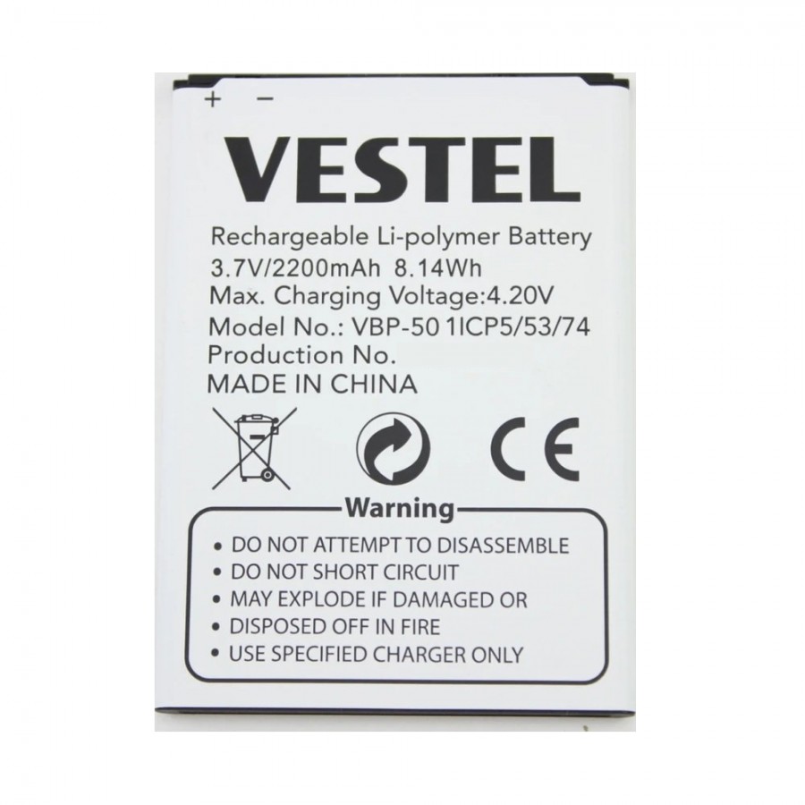 Vestel Venus 5.0V Batarya 1700 mAh Vestel Venus 5.0V Batarya 1700 mAh