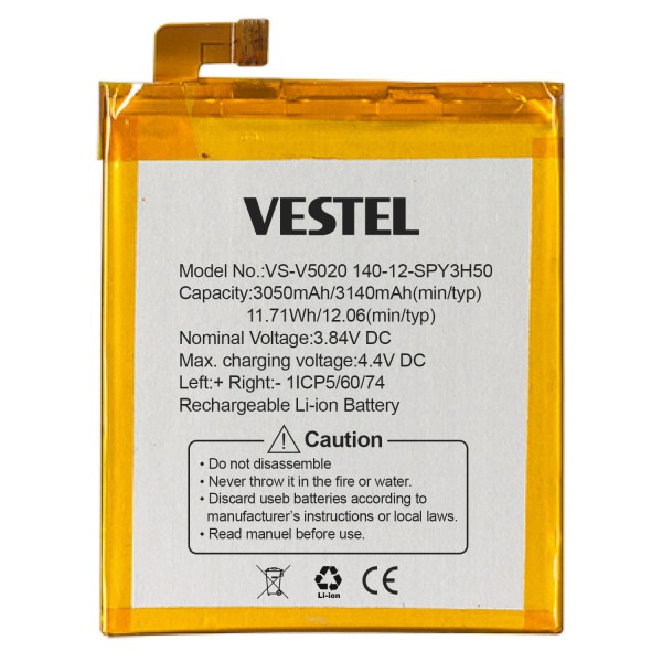 Vestel Venus V3 5020 Batarya 3050 mAh…