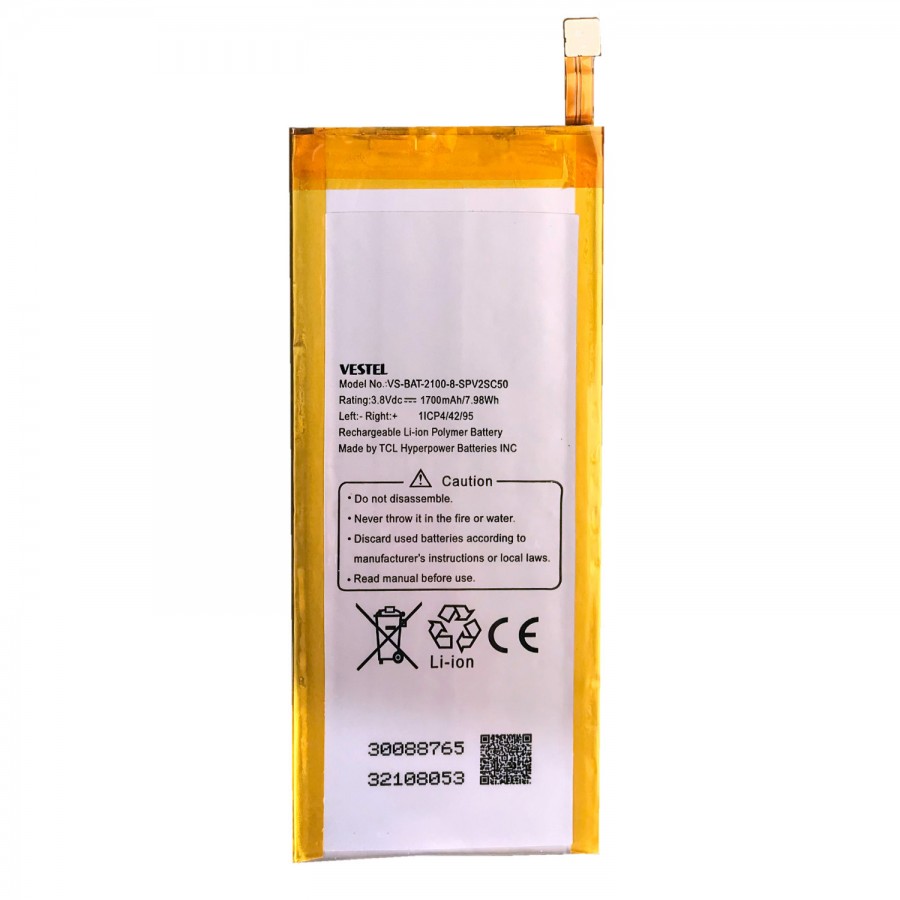 Vestel Venus V3 5070 Batarya 1700 mAh