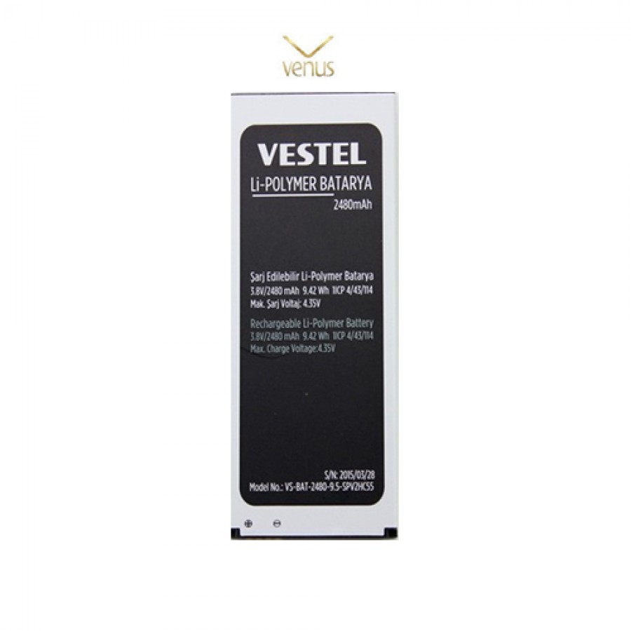 Vestel Venus V3 5570 Batarya 2480 mAh