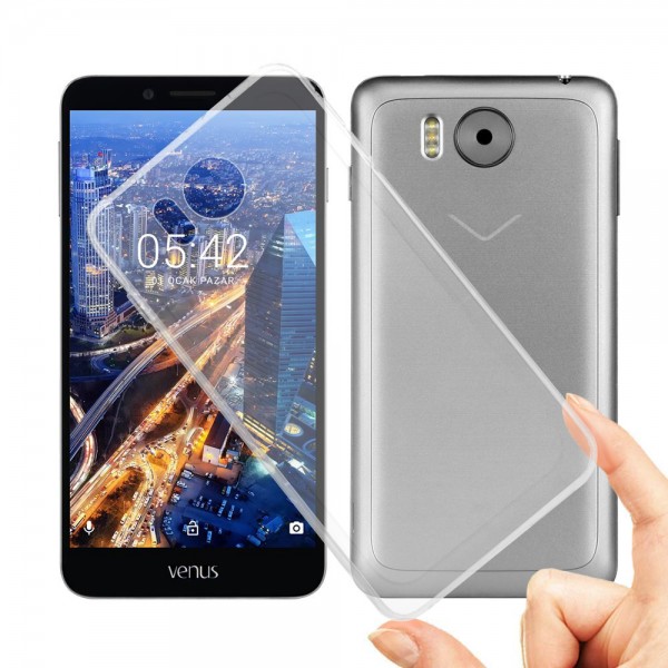 Vestel Venus V3 5580 Kılıf Soft Silikon Şeffaf Arka Kapak…