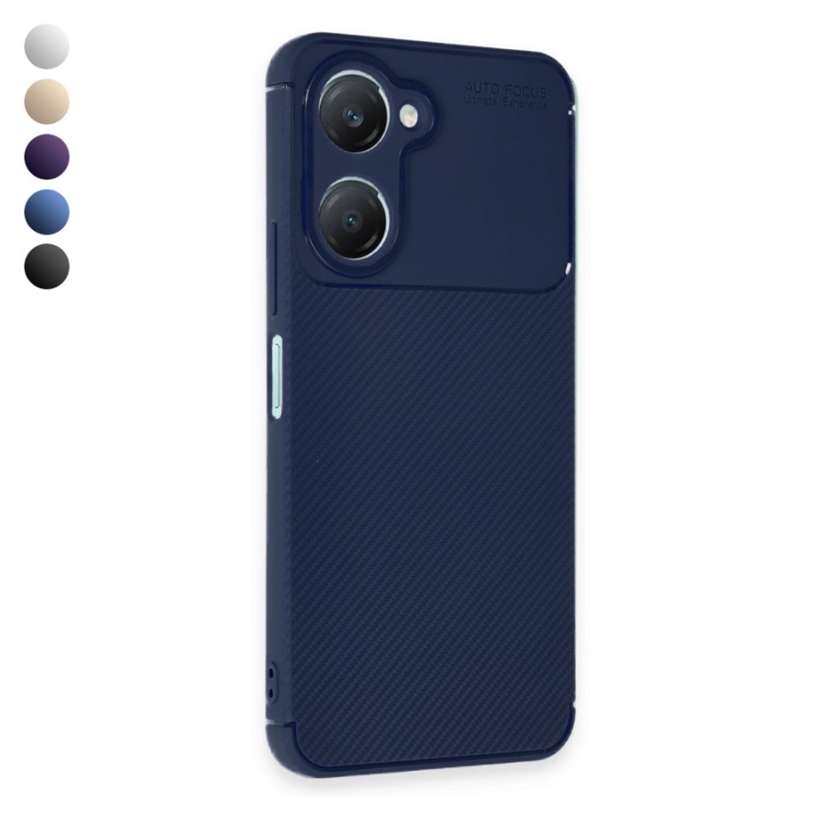 Vivo Y18 Kılıf Focus Carbon Silikon Kapak