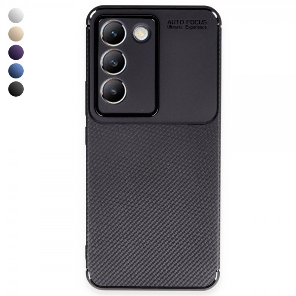 Vivo V30 Lite 4G Kılıf Focus Carbon Silikon Kapak…