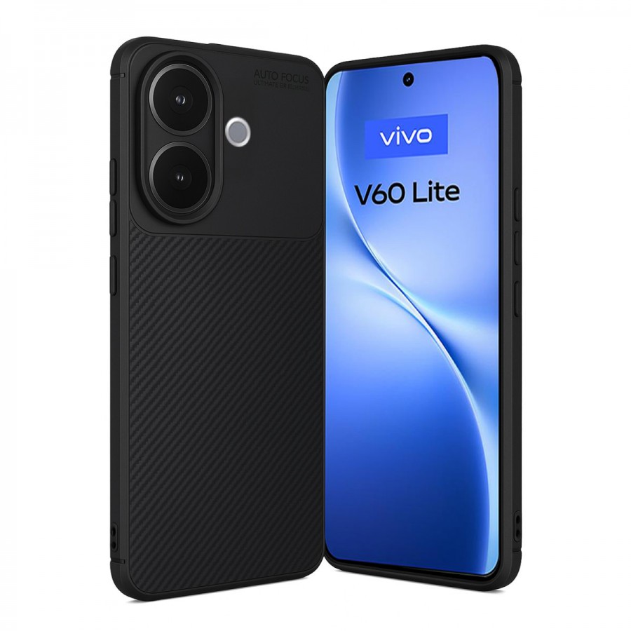 Vivo V60 Lite Kılıf Focus Carbon Silikon Kapak