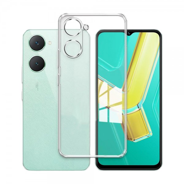 Vivo Y18 Kılıf Kamera Korumalı Silikon Şeffaf Kapak