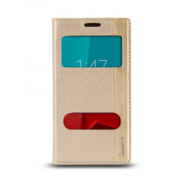 Vodafone Smart 6 Prime Gizli Mıknatıslı Pencereli Magnum Kılıf Gold…