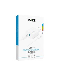 Wizz WS201B-C 2.1A Şarj Aleti + USB-A to Type-C Ka