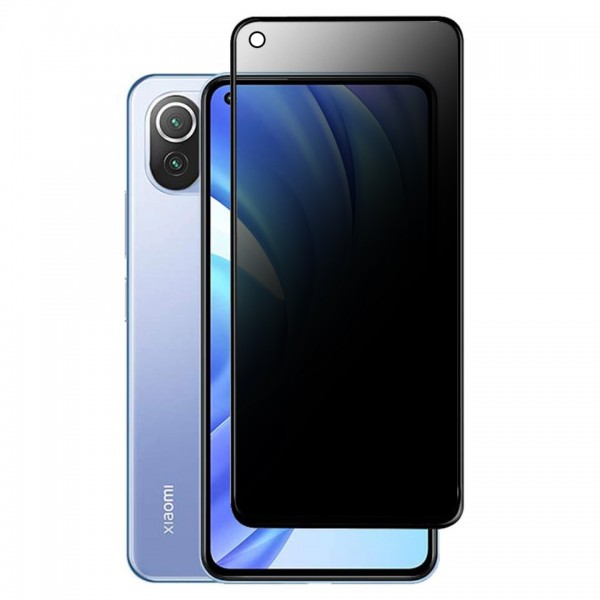 Xiaomi Mi 11 Lite Hayalet Privacy Gizli Cam Ekran Koruyucu Siyah…