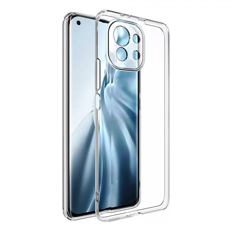 FitCase Xiaomi Mi 11 Lite Kılıf Kamera Korumalı Silikon Şeffaf Arka Kapak