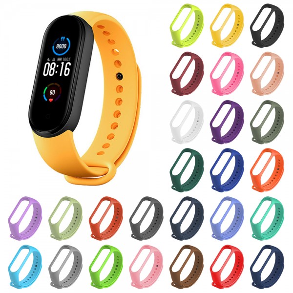Xiaomi Mi Band 3 / 4 / 5 Akıllı Bileklik için Yedek Silikon Kordon…