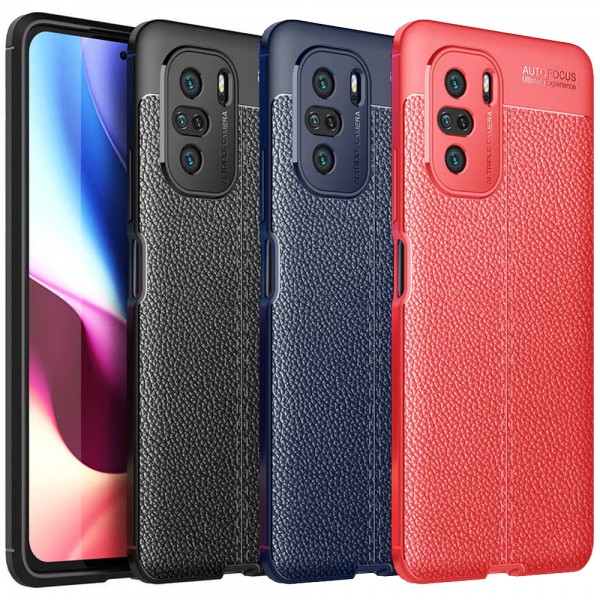 Xiaomi Poco F3 Kılıf Focus Deri Desen Silikon Arka Kapak…