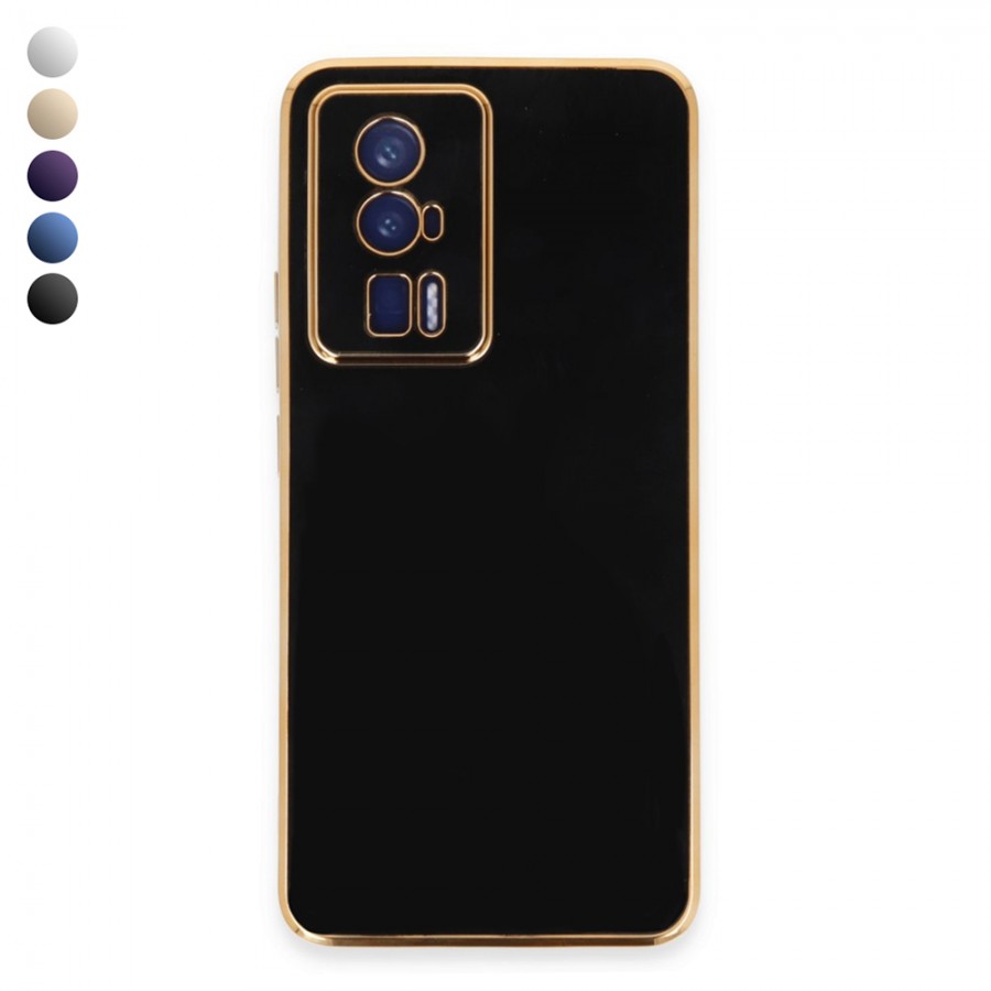 Xiaomi Poco F5 Pro Kılıf Volet Luxury Seri Kamera Korumalı Silikon Kapak