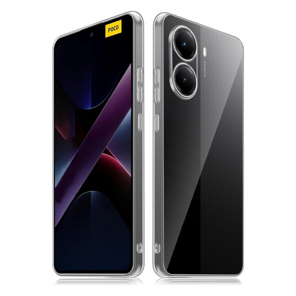 Xiaomi Poco X7 Pro Kılıf Kamera Korumalı Silikon Şeffaf Arka Kapak…