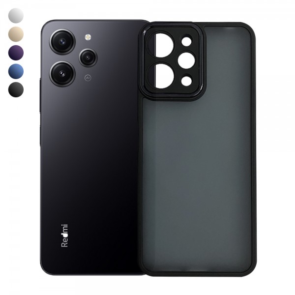 Xiaomi Redmi 12 Kılıf Freya Lazer Lens Kamera Çerçeveli Silikon Ka…
