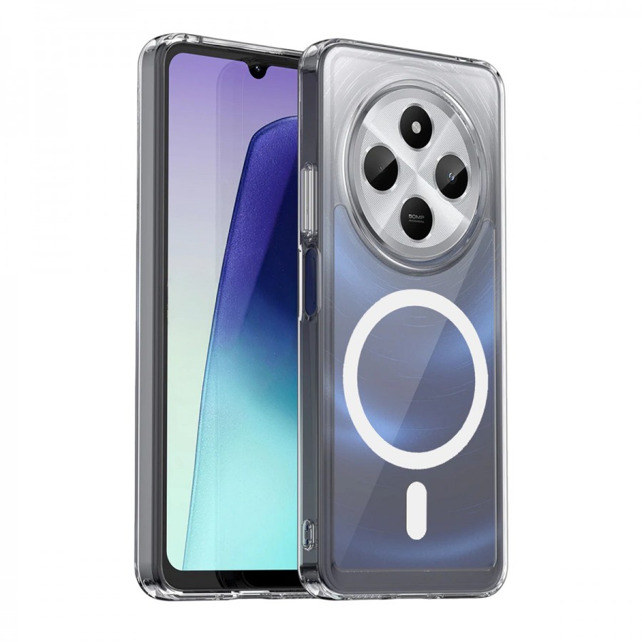 Xiaomi Redmi 14C Kılıf Combo Seri Magsafe Özellikli Sararmaz Sert Şeffaf Kapak Xiaomi Redmi 14C Kılıf Combo Seri Magsafe Özellikli Sararmaz Sert Şeffaf Kapak