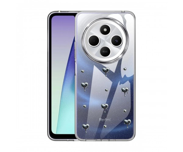 Xiaomi Redmi 14C Kılıf Fiyonk Desenli Şeffaf Kapak&hellip;