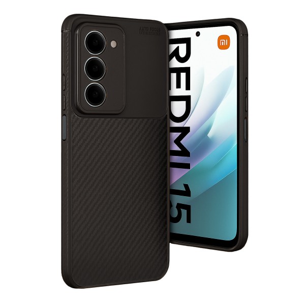 Xiaomi Redmi 15 4G Kılıf Focus Carbon Silikon Kapak… Xiaomi Redmi 15 4G Kılıf Focus Carbon Silikon Kapak…