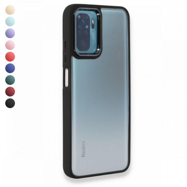 Xiaomi Redmi Note 10 / 10S Kılıf Luna Lens Kamera Çerçeveli Siliko…