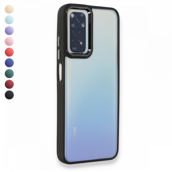 Xiaomi Redmi Note 11 / 11S Kılıf Luna Lens Kamera Çerçeveli Siliko…