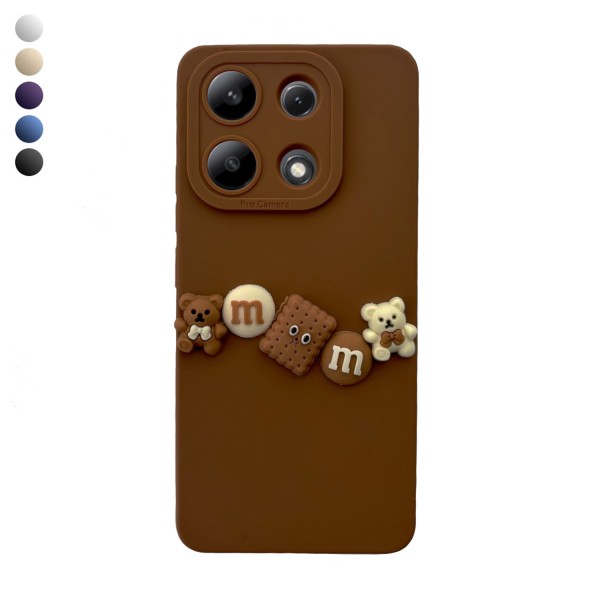 Xiaomi Redmi Note 13 Pro 4G Kılıf 3D M Bear Kamera Korumalı Silikon…