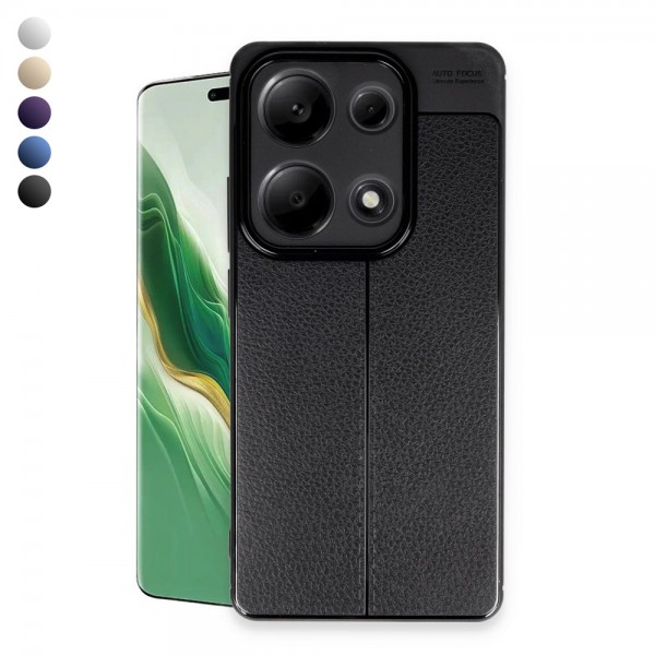Xiaomi Redmi Note 13 Pro 4G Kılıf Focus Deri Desen Silikon Kapak…