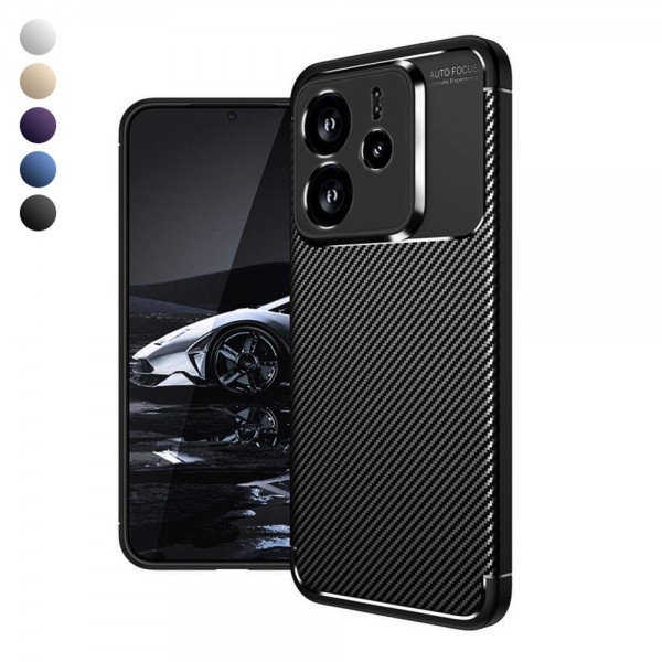 Xiaomi Redmi Note 14 4G Kılıf Focus Carbon Silikon Kapak…
