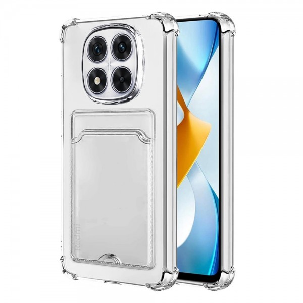 Xiaomi Redmi Note 14 Pro 4G Kılıf Cardy Şeffaf Kartlık Cepli Kapak…