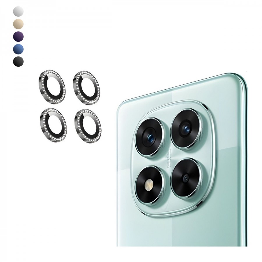 Xiaomi Redmi Note 14 Pro 4G Taşlı Metal Kamera Lens Koruyucu Set Xiaomi Redmi Note 14 Pro 4G Taşlı Metal Kamera Lens Koruyucu Set