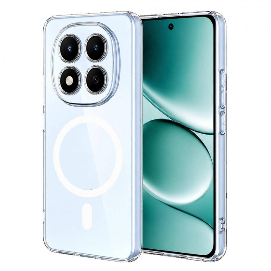 Xiaomi Redmi Note 15 4G Kılıf Combo Seri Magsafe Özellikli Sararmaz Sert Şeffaf Kapak Xiaomi Redmi Note 15 4G Kılıf Combo Seri Magsafe Özellikli Sararmaz Sert Şeffaf Kapak