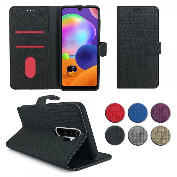 Xiaomi Redmi Note 8 PRO Kılıf FitCase Fabric Kapaklı Cüzdanl…