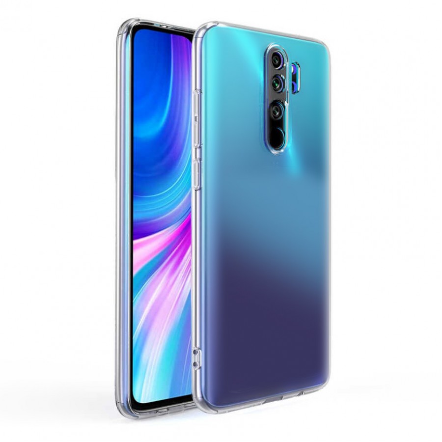 Xiaomi Redmi Note 8 PRO Kılıf FitCase Toz Koruma Tıpalı Şeffaf Arka Kapak