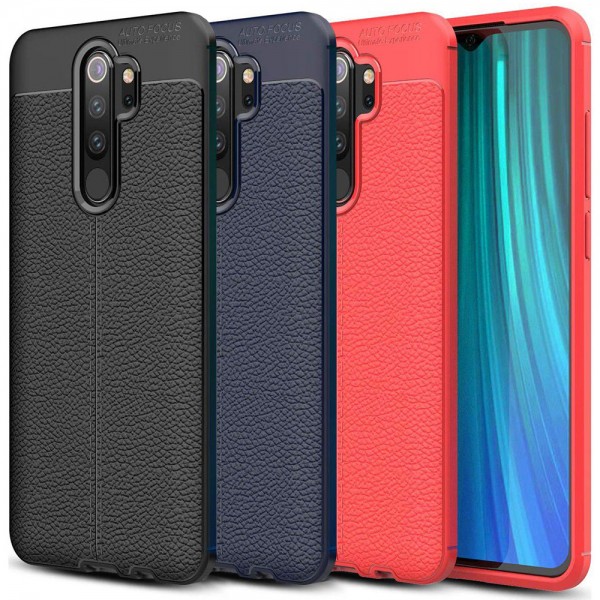 Xiaomi Redmi Note 8 Pro Kılıf Focus Deri Desen Silikon Arka Kapak…
